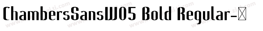 ChambersSansW05 Bold Regular字体转换